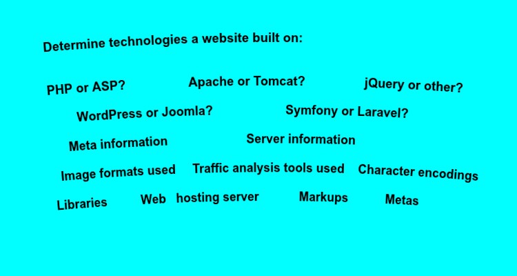 Determine technologies a website built on