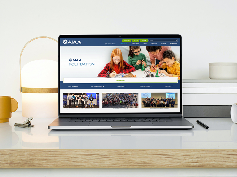 AIAA WordPress Project Laptop
