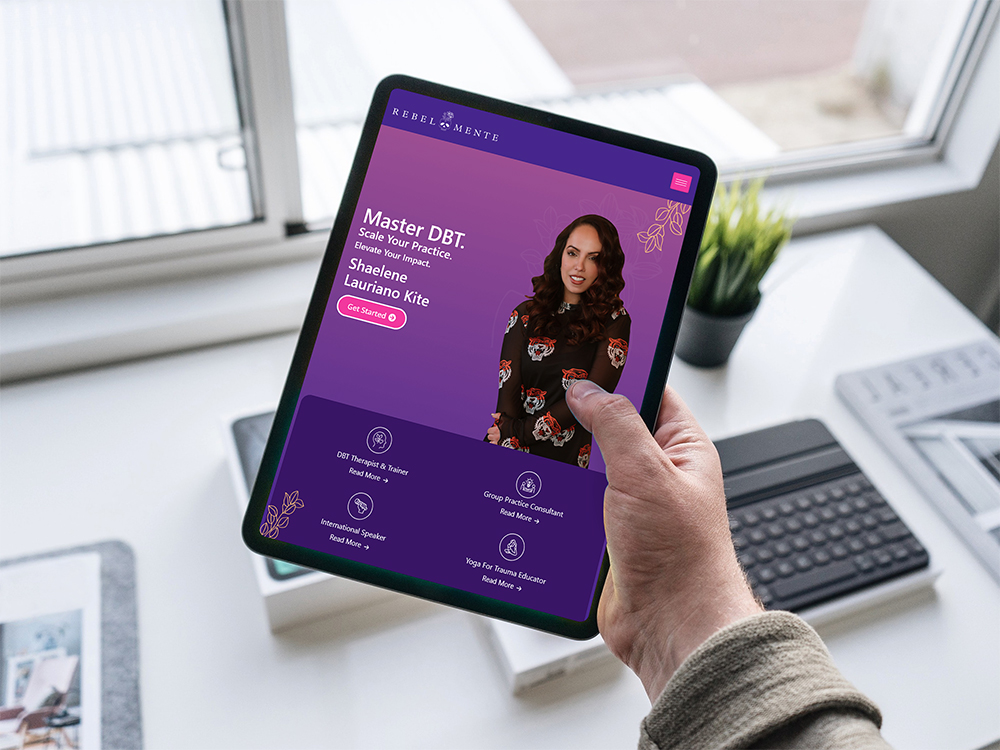 Rebel-Mente WordPress Project Tablet