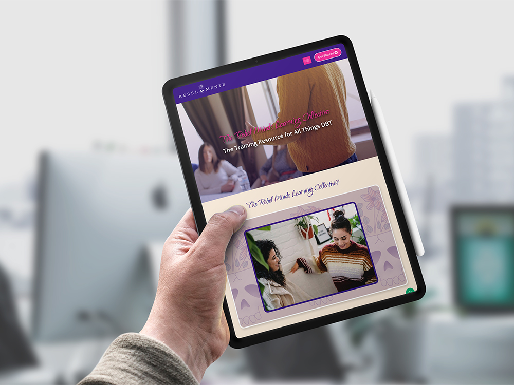 Rebel-Mente WordPress Project Tablet